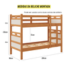Beliche com Cama Auxiliar Jaspe Treliche Mdf Cor:off Nature - 5