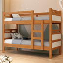 Ver imagem 5 de Beliche com Cama Auxiliar Jaspe Treliche Mdf Cor:off Nature