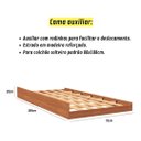 Ver imagem 6 de Beliche com Cama Auxiliar Jaspe Treliche Mdf Cor:off Nature