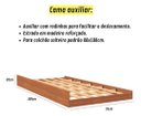 Ver imagem 6 de Beliche com Cama Auxiliar Jaspe Treliche Mdf Cor:off Nature