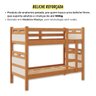 Beliche com Cama Auxiliar Jaspe Treliche Mdf Cor:off Nature - 3
