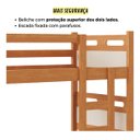 Ver imagem 2 de Beliche com Cama Auxiliar Jaspe Treliche Mdf Cor:off Nature