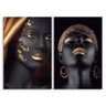 Kit 2 Telas Decorativas Mulheres Gold - 1