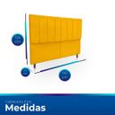 Ver imagem 6 de Cabeceira Estofada Moderna e Elegante para Cama de Casal 140 Eros Suede
