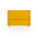 Ver imagem 1 de Cabeceira Estofada Moderna e Elegante para Cama de Casal 140 Eros Suede