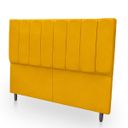Ver imagem 4 de Cabeceira Estofada Moderna e Elegante para Cama de Casal 140 Eros Suede