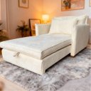 Ver imagem 2 de Poltrona-cama Mônica Bouclé ? Conforto, Sofisticação e Praticidade em Um Só Móvel