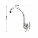 Ver imagem 4 de Torneira Cozinha Parede Soluz 27380 Meber - Cromado