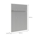 Ver imagem 2 de Painel Ripado Su 1.80m para Tv Té 75'' Cor Cinamomo