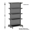 Ver imagem 4 de Gondola Centro 170 Amapa Flex Kit 9 Metros 1 Ponta Preto SPE - Amapá