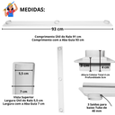 Ver imagem 5 de Ralo Linear 5x90 Inox Tradicional Coletor Raso 3cm Banheiro Branco