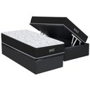 Ver imagem 4 de Cama Box Baú Queen: Colchão Espuma D45 Orthoflex Bari + Base Crc Courano Gray (158x198)