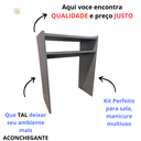 Ver imagem 6 de Mesinha Manicure - Cinza - Escuro Basalto