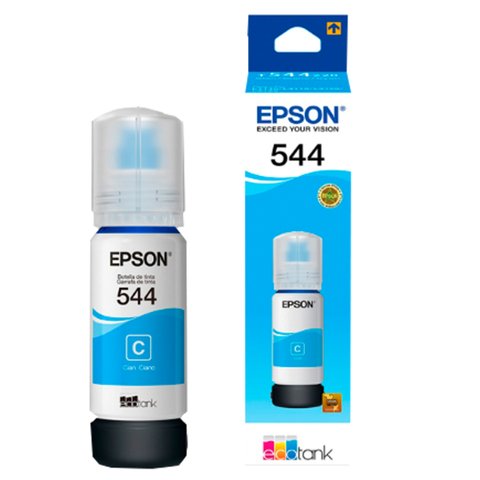 Tinta Epson T544220 T544 Ciano | L3150 L3110 L5190 L3250 L3210 5190 3150 3110 | 65ml - Cartucho &amp