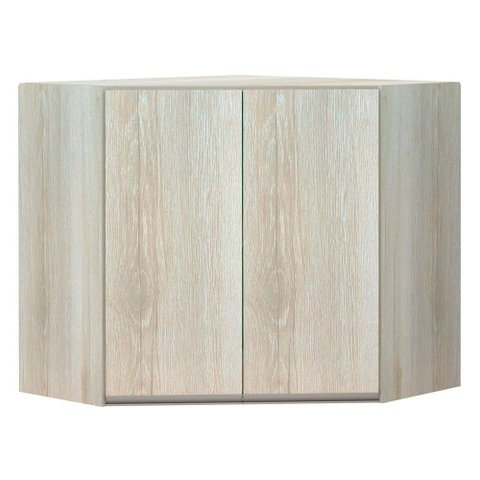 Armário Canto Diagonal Luciane 2 Portas Luci Legno Crema