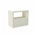 Ver imagem 2 de Mesa de Cabeceira Quarto com 1 Gaveta 100% Mdf Cor:off White