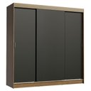 Ver imagem 3 de Guarda-roupa Casal Madesa Reno 3 Portas de Correr