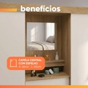 Ver imagem 5 de Guarda Roupas Casal Capela com Espelho 2 Portas 4 Gavetas Raissa