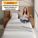 Ver imagem 5 de Cabeceira Estofada Extensível com 2 Mesas e 4 Gavetas Suíça Carvalho Tapajós
