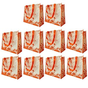 Bolsa Ecobag Sacola de Ombro Ecologica Kit 10 Uni Compras Mercado Reutilizavel Dobravel Multiuso