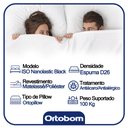 Ver imagem 3 de Colchão Viúva Ortobom ISO Molas Nanolastic Black Ortopillow Preto/Cinza 128X188X35