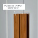 Ver imagem 6 de Guarda-Roupa Casal 6 Portas 100% MDF com Espelhos e Pés Volpi Marrom/Cumaru