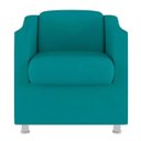 Ver imagem 2 de Kit 10 Poltronas Decorativa Bia Suede Azul Tifany - Twdecora