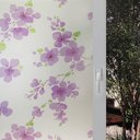 Ver imagem 1 de Pelicula Adesivo Eletrostatica Vidro Orquidea Flores Roxas