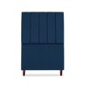 Cabeceira Cama Box Solteiro Estofada Carla 90 Cm Suede:azul Marinho - 1