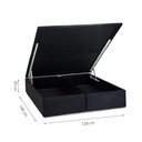 Ver imagem 2 de Base Baú Physical Corino Queen 158x198x39cm Ortobom Preto