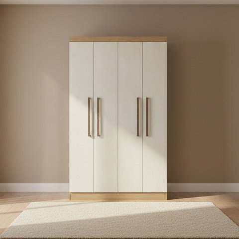 Roupeiro 4 Portas 120cm Hebe Soluzione Móveis