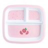 Prato Infantil com Divisória Pimpolho +6 Meses Desenhos Rosa - 1