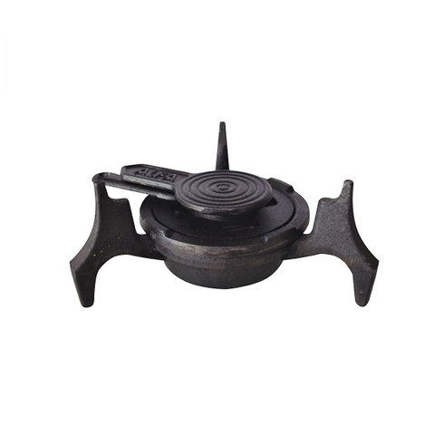 Fogareiro Espiriteira Ferro à Álcool Com Tampa Alfa 20x9cm