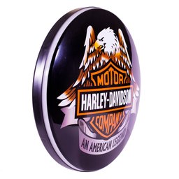 Luminoso de Parede Harley Davidson Águia Retrô Vintage P Bar, Garagem, Churrasqueira, Espaço Gourmet - 3