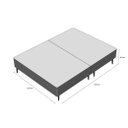 Ver imagem 3 de Base Sommier Camurça Queen 158x198x36cm Ortobom Cinza
