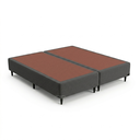 Ver imagem 1 de Base Sommier Camurça Queen 158x198x36cm Ortobom Cinza