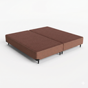Ver imagem 1 de Base Sommier Camurça Queen 158x198x36cm Ortobom Bege/Marrom Claro