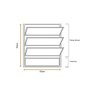 Vitro Basculante 80x80 Alumínio Branco Vidro Liso - 4