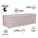 Ver imagem 7 de Calçadeira Recamier Baú para Cama de Casal King Dália 195x50 Cm W01 Linho Cru - Lyam
