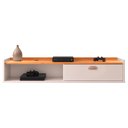 Ver imagem 1 de Rack Suspenso Sala Quarta com 1 Porta e Nicho Home Decor 1.20 - Rpm:off/cinamomo