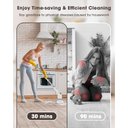 Ver imagem 2 de Maxtopfit Escova Elétrica 9 em 1 para Limpeza, Escova de Banheiro com 8 Cabeças (cinza)