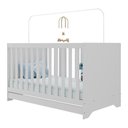 Ver imagem 2 de Berço Americano 3 em 1 para Colchão 130x70cm Multimóveis 0527PA Branco