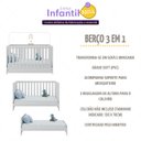 Ver imagem 3 de Berço Americano 3 em 1 para Colchão 130x70cm Multimóveis 0527pa Branco