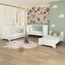 Ver imagem 7 de Berço Americano 3 em 1 para Colchão 130x70cm Multimóveis 0527PA Branco