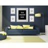 Personalize Seu Quadro Individual - Vinil - sem Vidro Center Molduras 60x40 Filete Madeira - 1