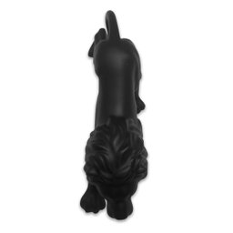 Estatua Leão Preto Enfeite de Porcelana Fosco 22 Cm - 3