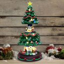 Ver imagem 2 de Enfeite Natalino Arvore de Natal Movimento Sobe Desce Trem Giratorio Musical Led Festa Fim de Ano Ce