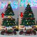 Ver imagem 4 de Enfeite Natalino Arvore de Natal Movimento Sobe Desce Trem Giratorio Musical Led Festa Fim de Ano Ce