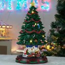 Ver imagem 7 de Enfeite Natalino Arvore de Natal Movimento Sobe Desce Trem Giratorio Musical Led Festa Fim de Ano Ce