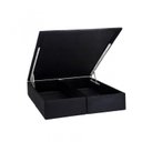 Ver imagem 1 de Base Baú Physical Camurça Queen 158x198x39cm Ortobom Preto